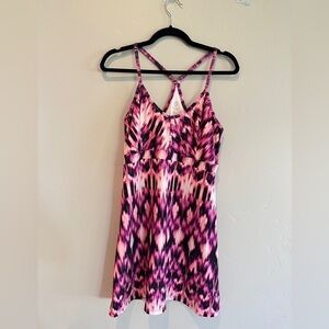 Balance collection active dress black purple pink size medium
